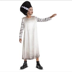 Bride of Frankenstein Child Costume Sz small 4/6x